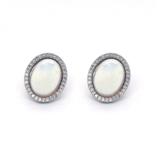 925 Silver Accessories Shell Pearl Earring